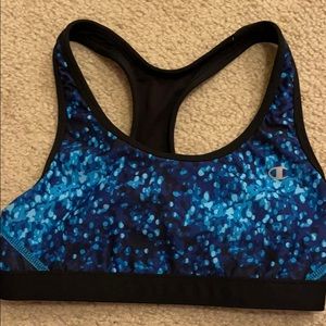 Blue champion sports bra